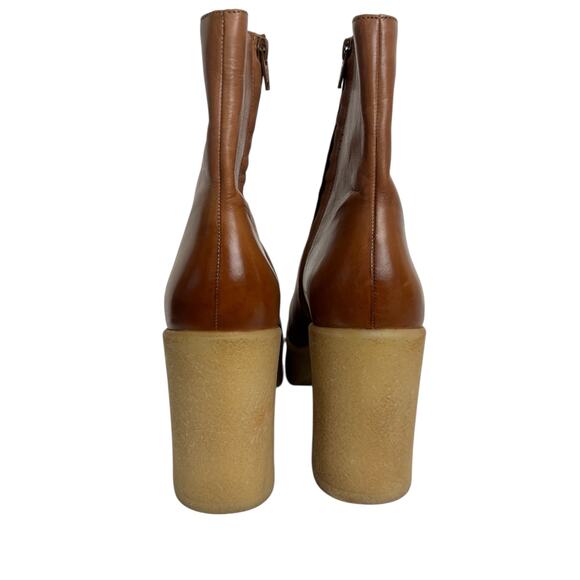 Seychelles Navigate Side Zip Women's Platform Brown Boots Size 9 - Picture 5 of 13